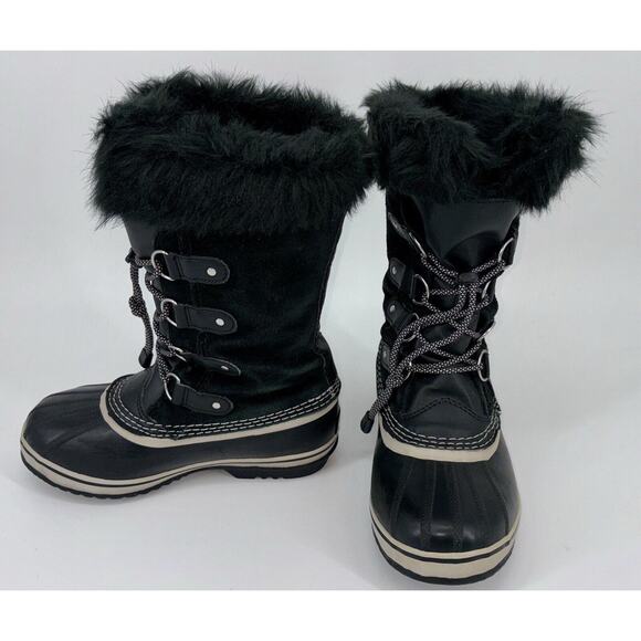 SOREL Joan of Arctic Women’s Boots Black Size 5 Waterproof Winter Snow Leather - Picture 1 of 12